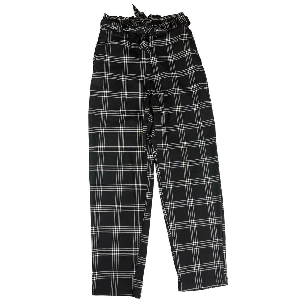 Divided H&M Plaid Paperbag Pants - Women's Size 2